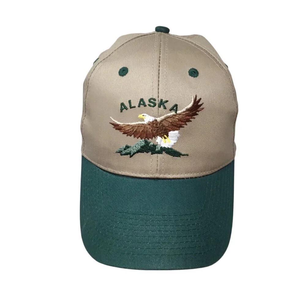 Alaska Shirt Company NWT Bald Eagle Men's Hat Baseball Cap Souvenir Embroidered